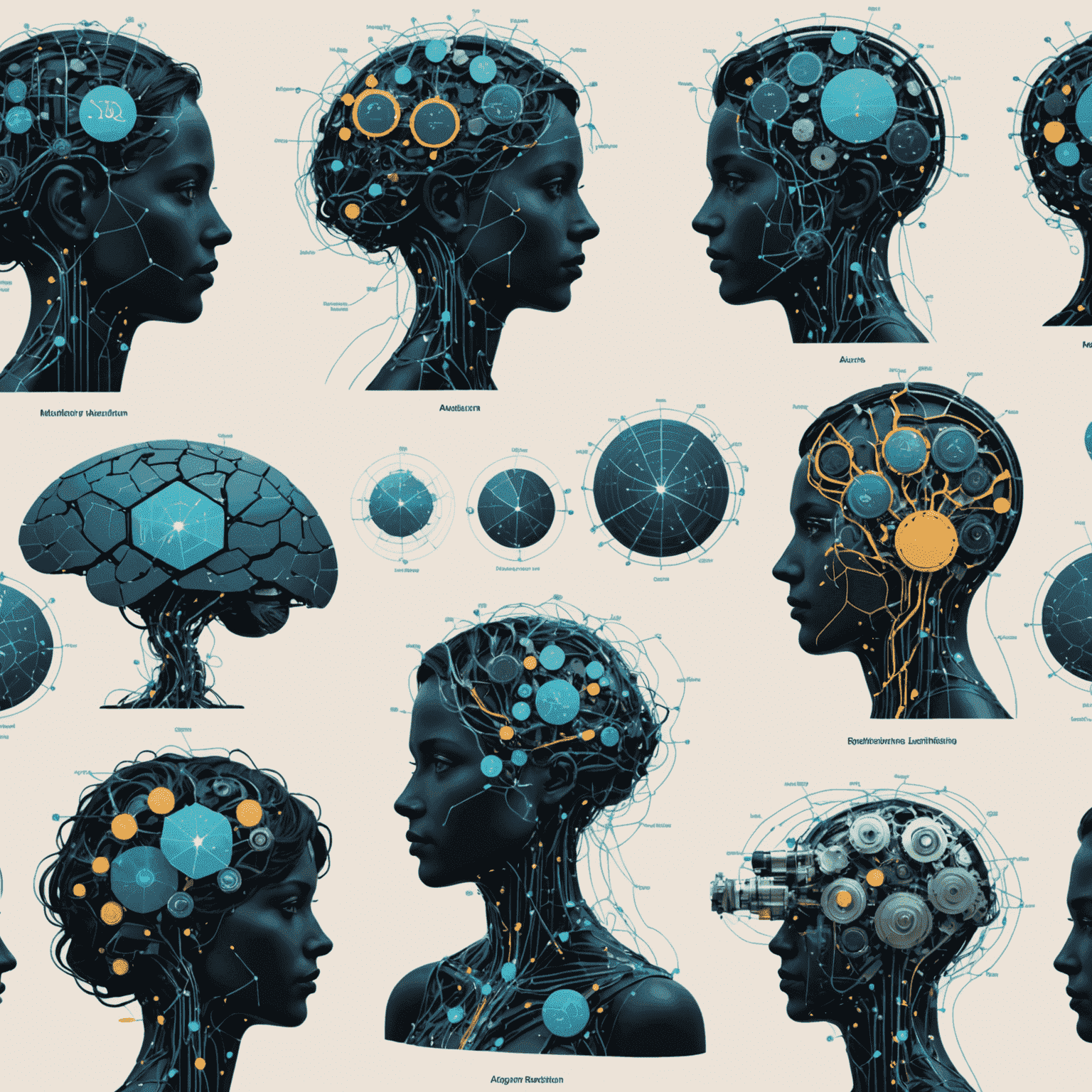 Imagen que ilustra diferentes algoritmos de machine learning y sus aplicaciones